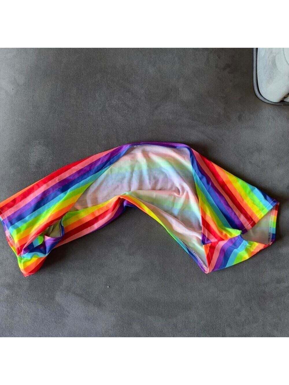 Multicoloured rainbow shoulder accessory - great for pride